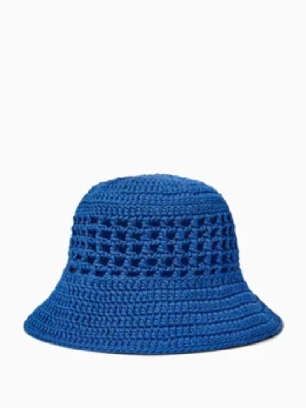 SOLID & STRIPED Blue Crochet Bucket Hat